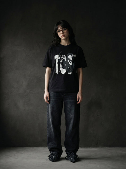 MASKED BLACK TEE