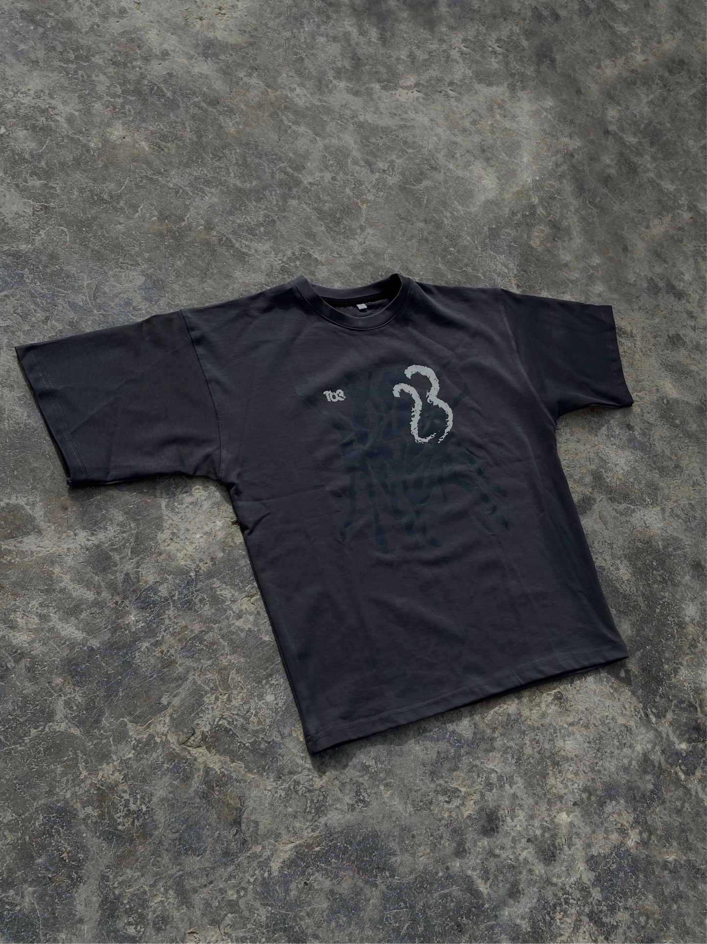 Scratches Grey tee