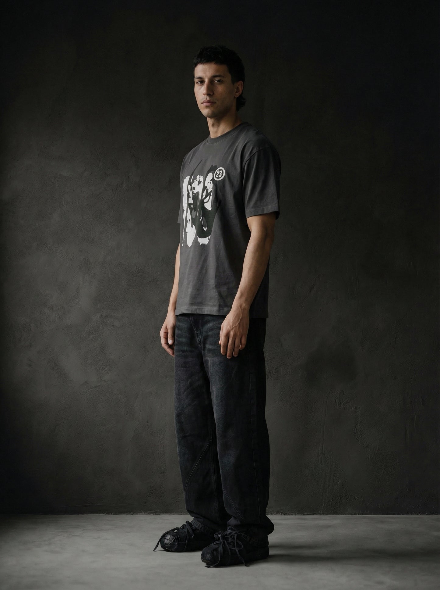 MASKED DARKGRAY TEE