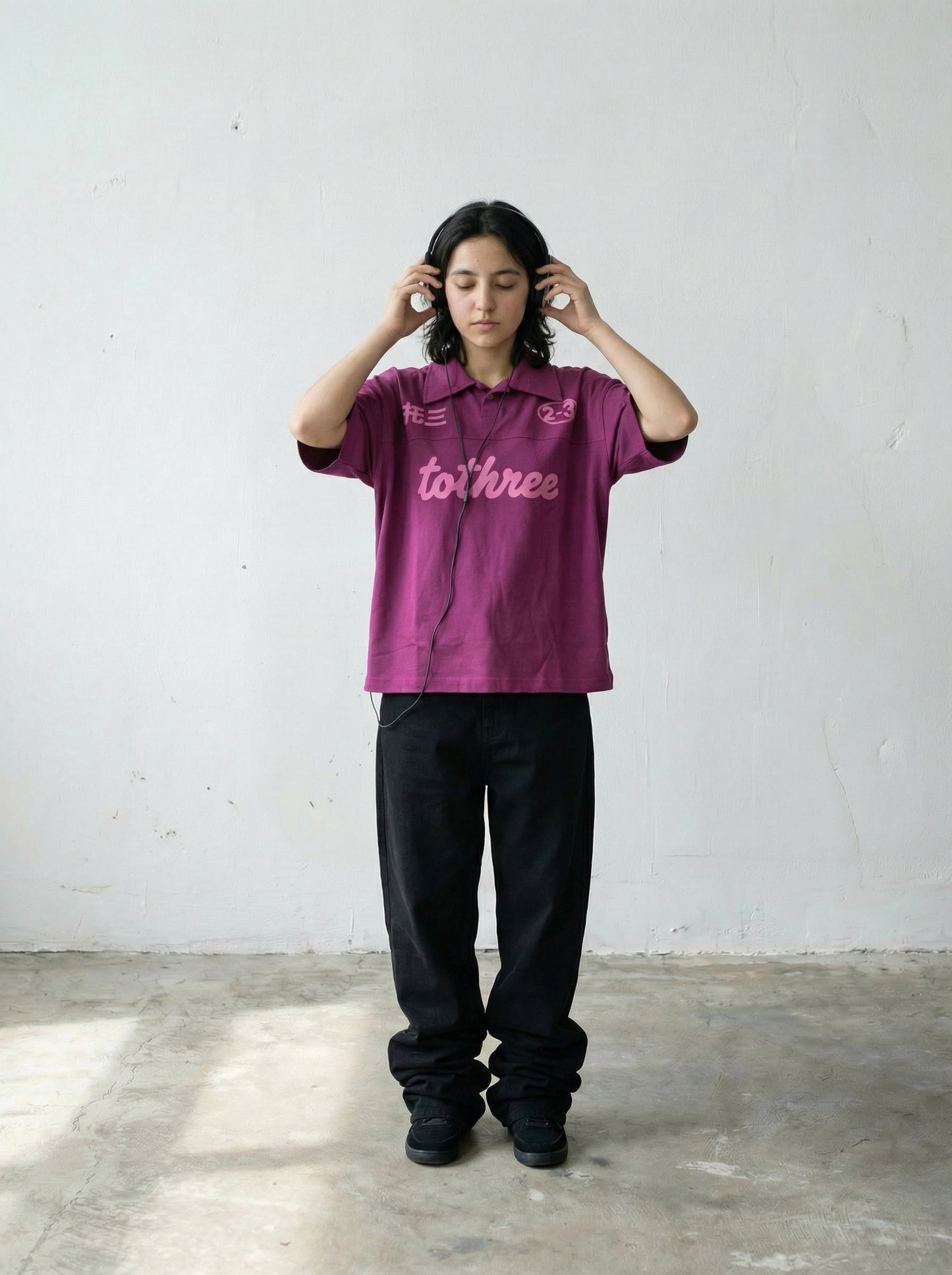 DOUBLE IDENTITY RASPBERRY POLO