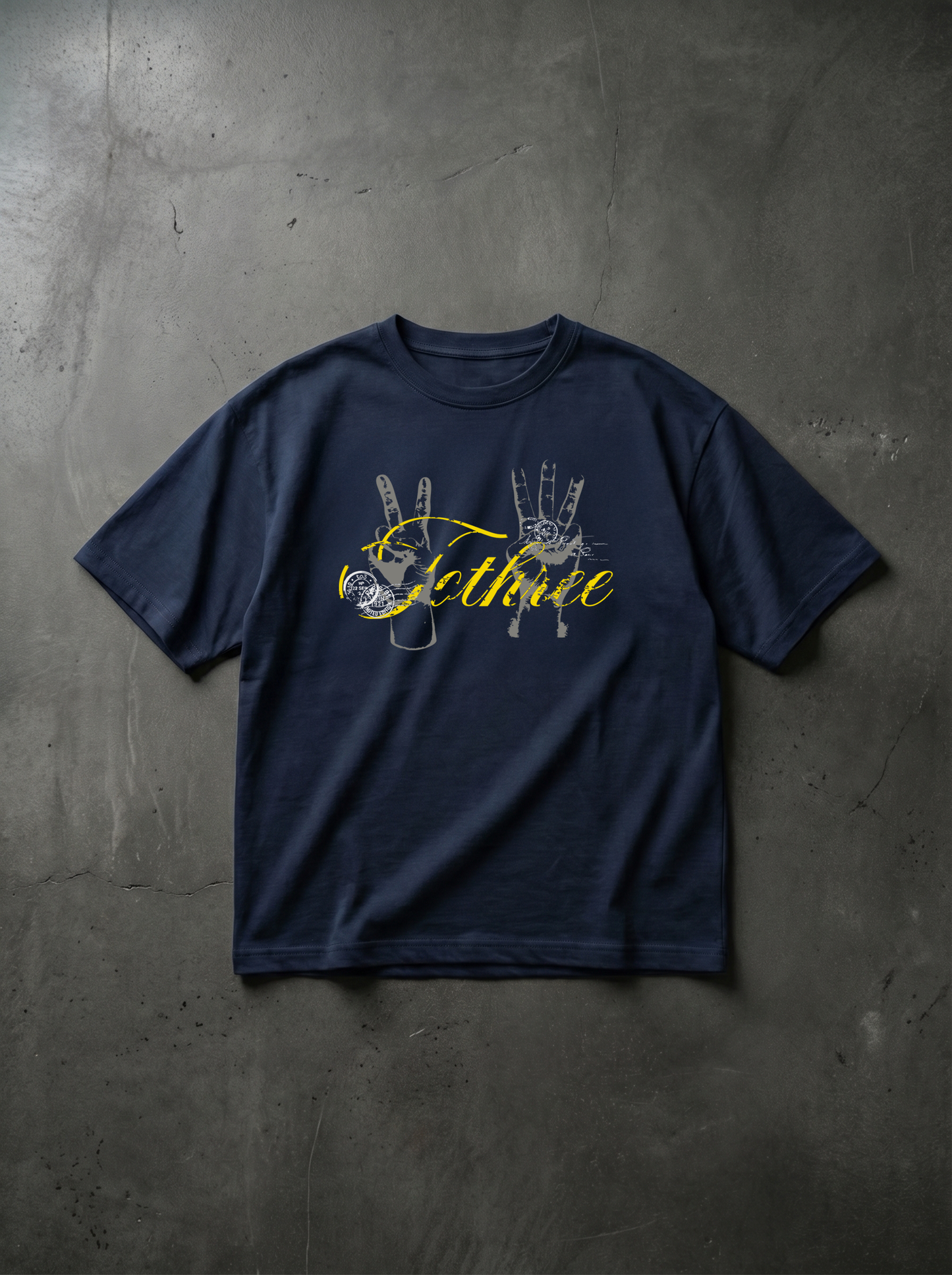 STAMP NAVY TEE