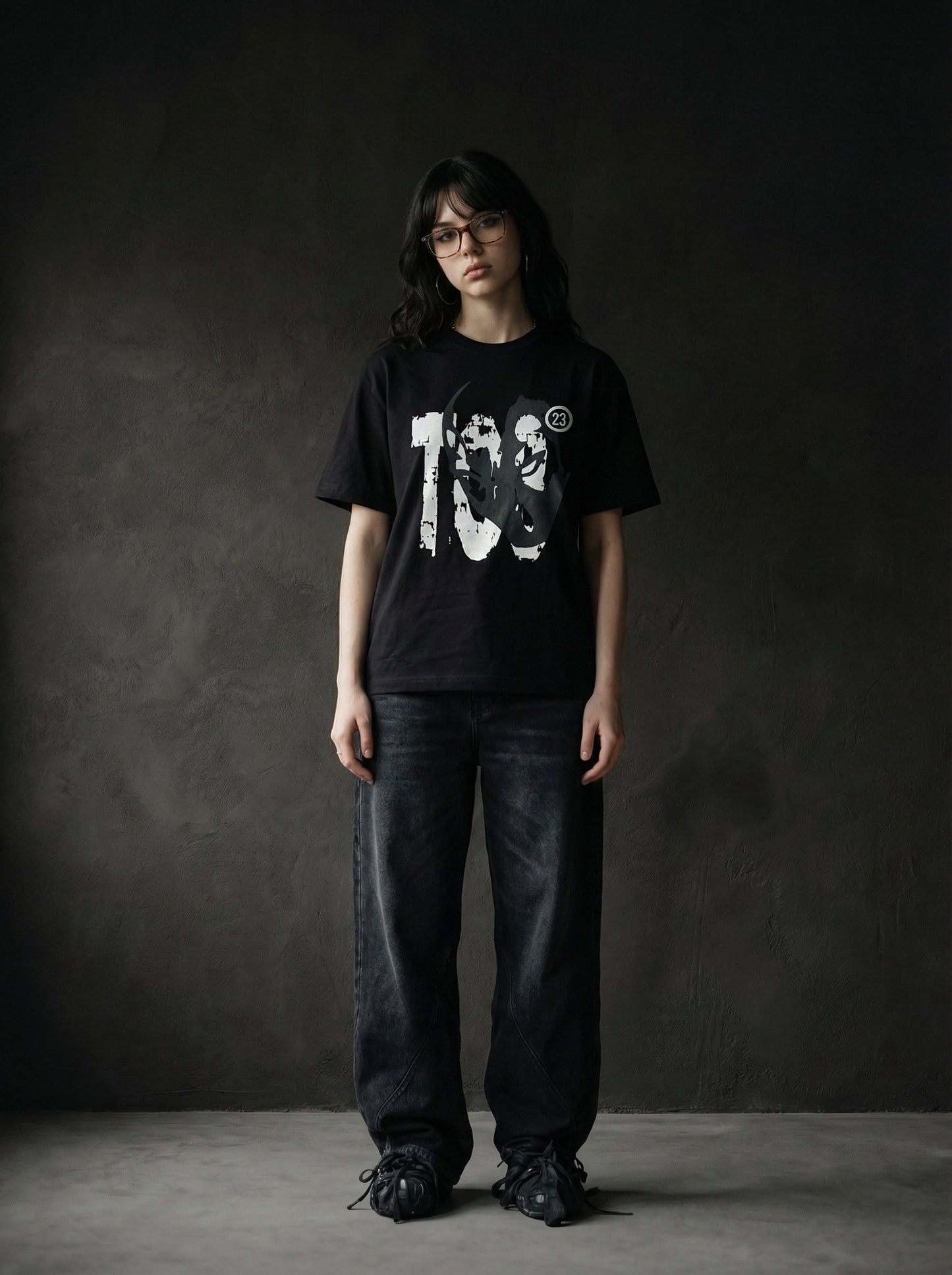MASKED BLACK TEE