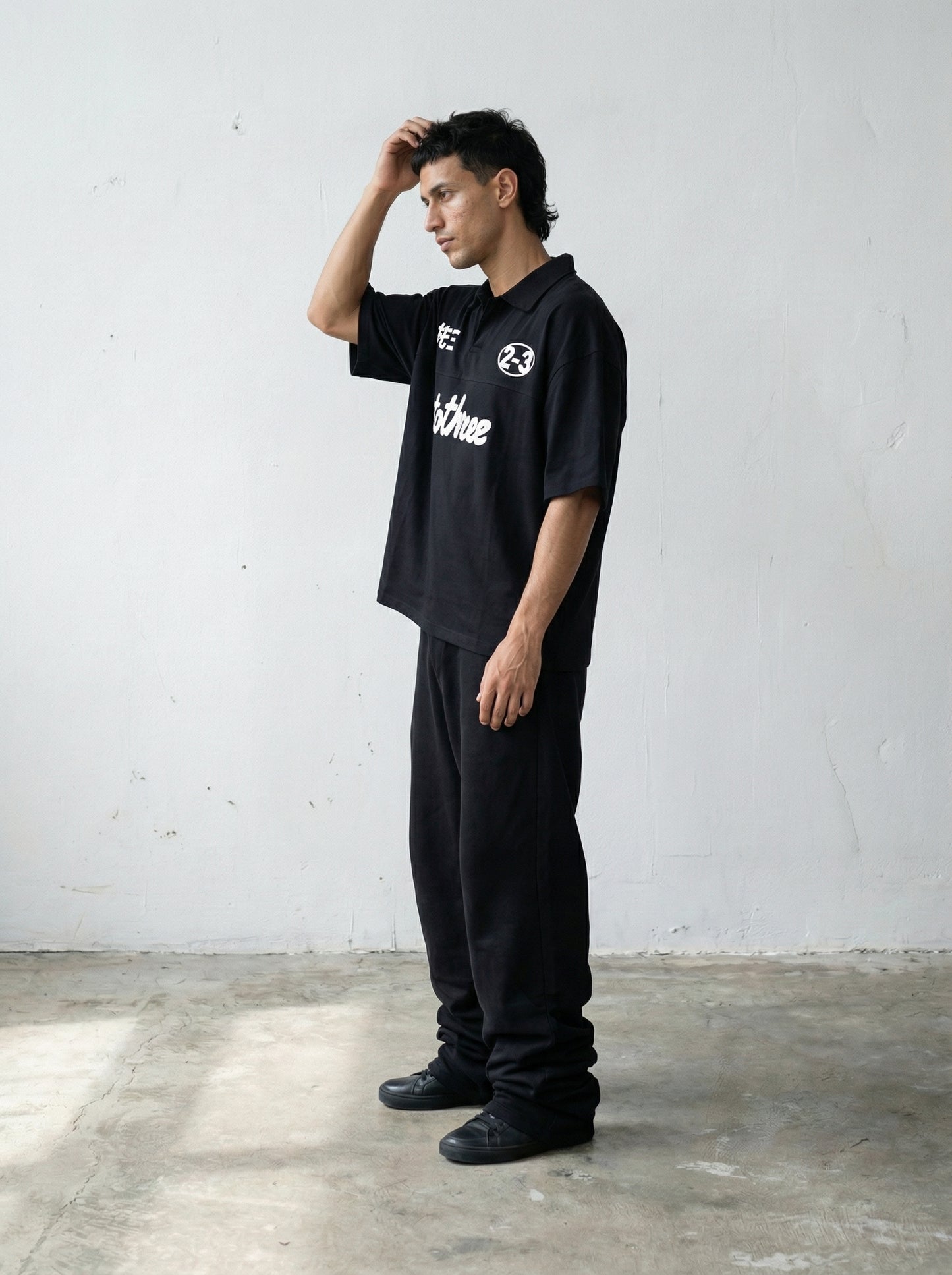 DOUBLE IDENTITY CLASSIC BLACK POLO