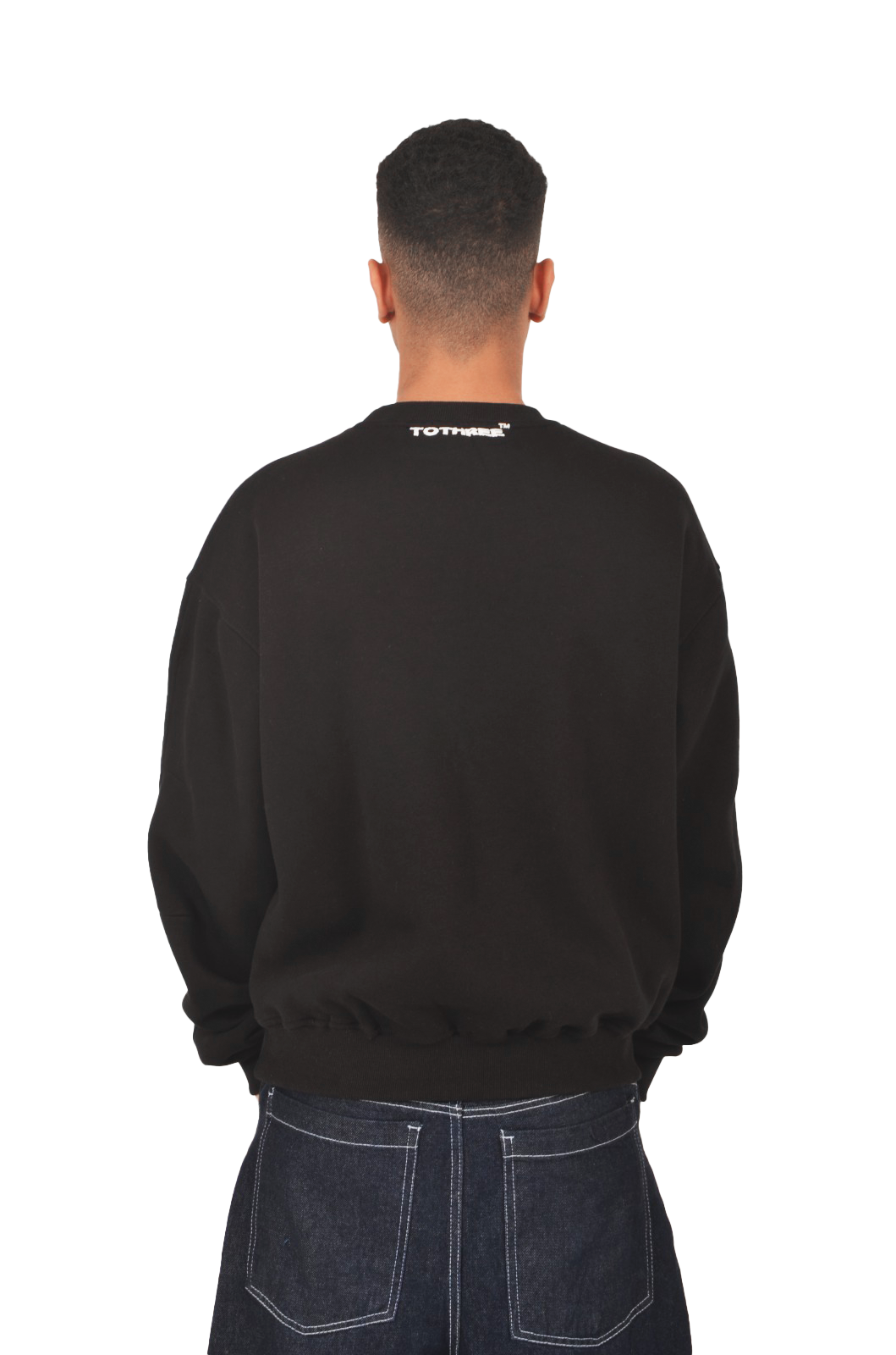 Scratches Black Crewneck