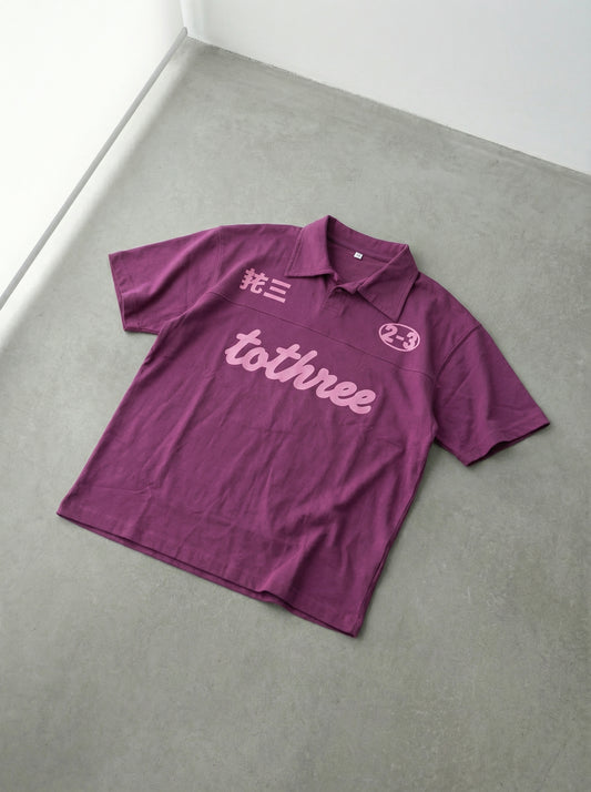 DOUBLE IDENTITY RASPBERRY POLO