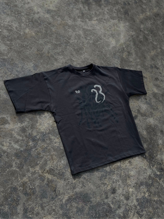 Scratches Grey tee