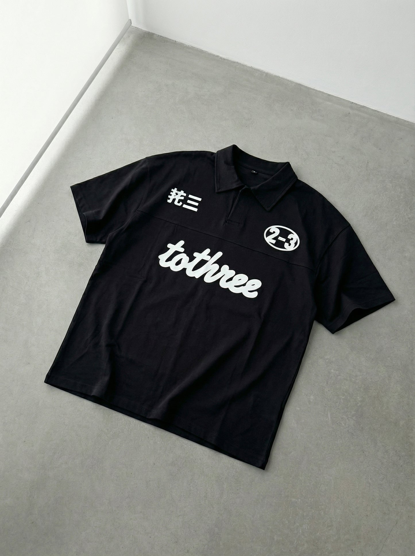 DOUBLE IDENTITY CLASSIC BLACK POLO
