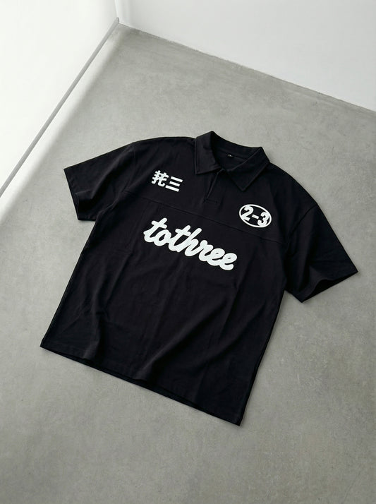 DOUBLE IDENTITY CLASSIC BLACK POLO