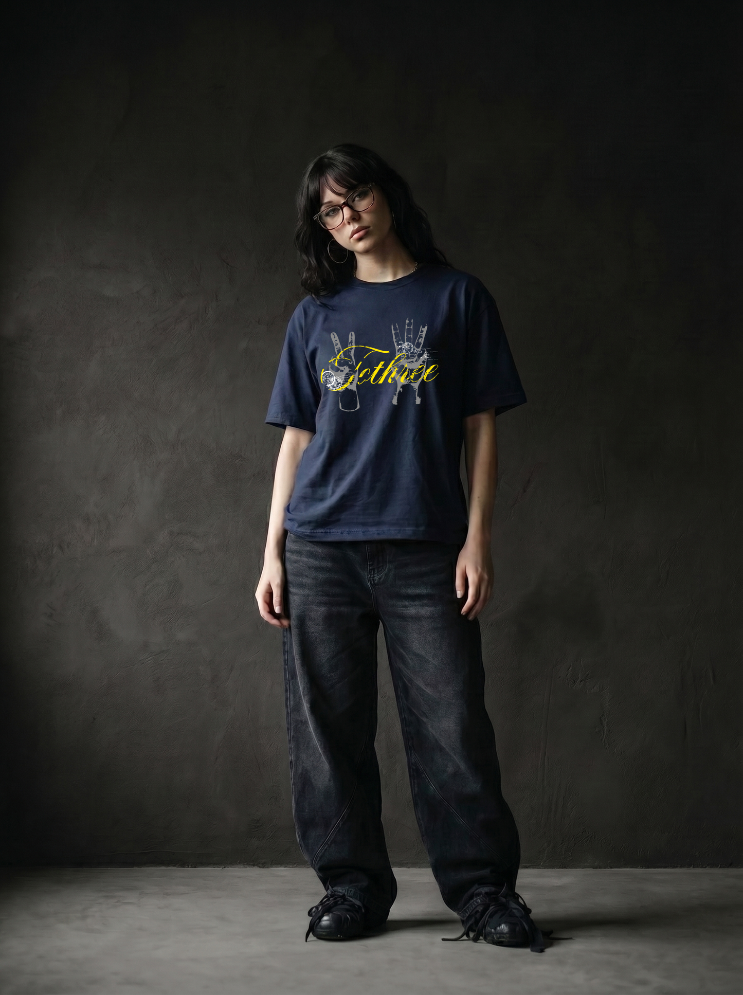STAMP NAVY TEE
