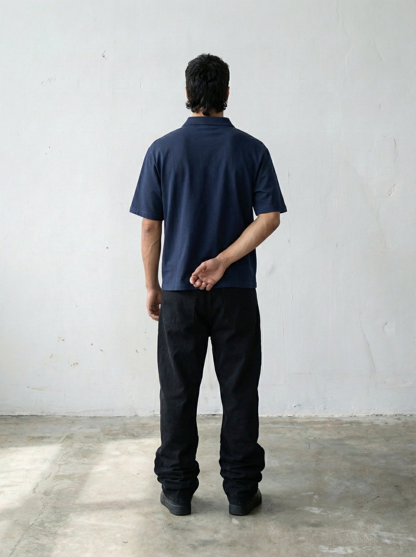 DOUBLE IDENTITY MIDNIGHT NAVY POLO