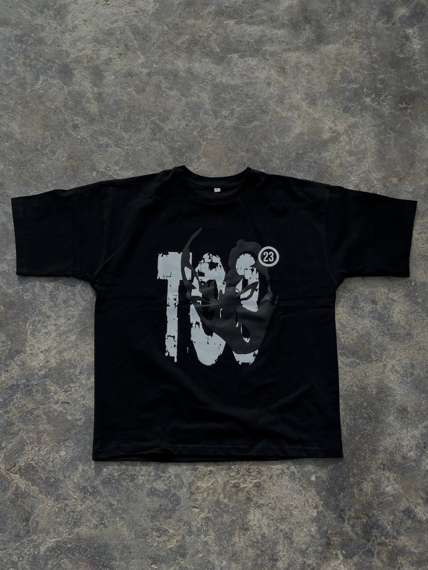 Masked Black tee
