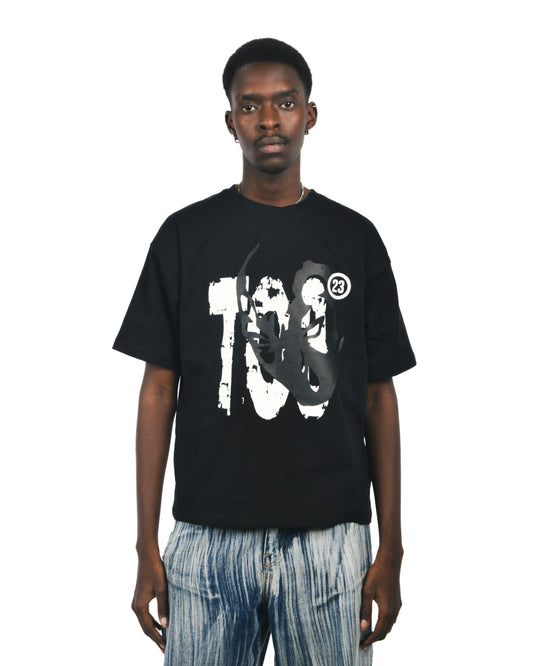 Masked Black tee